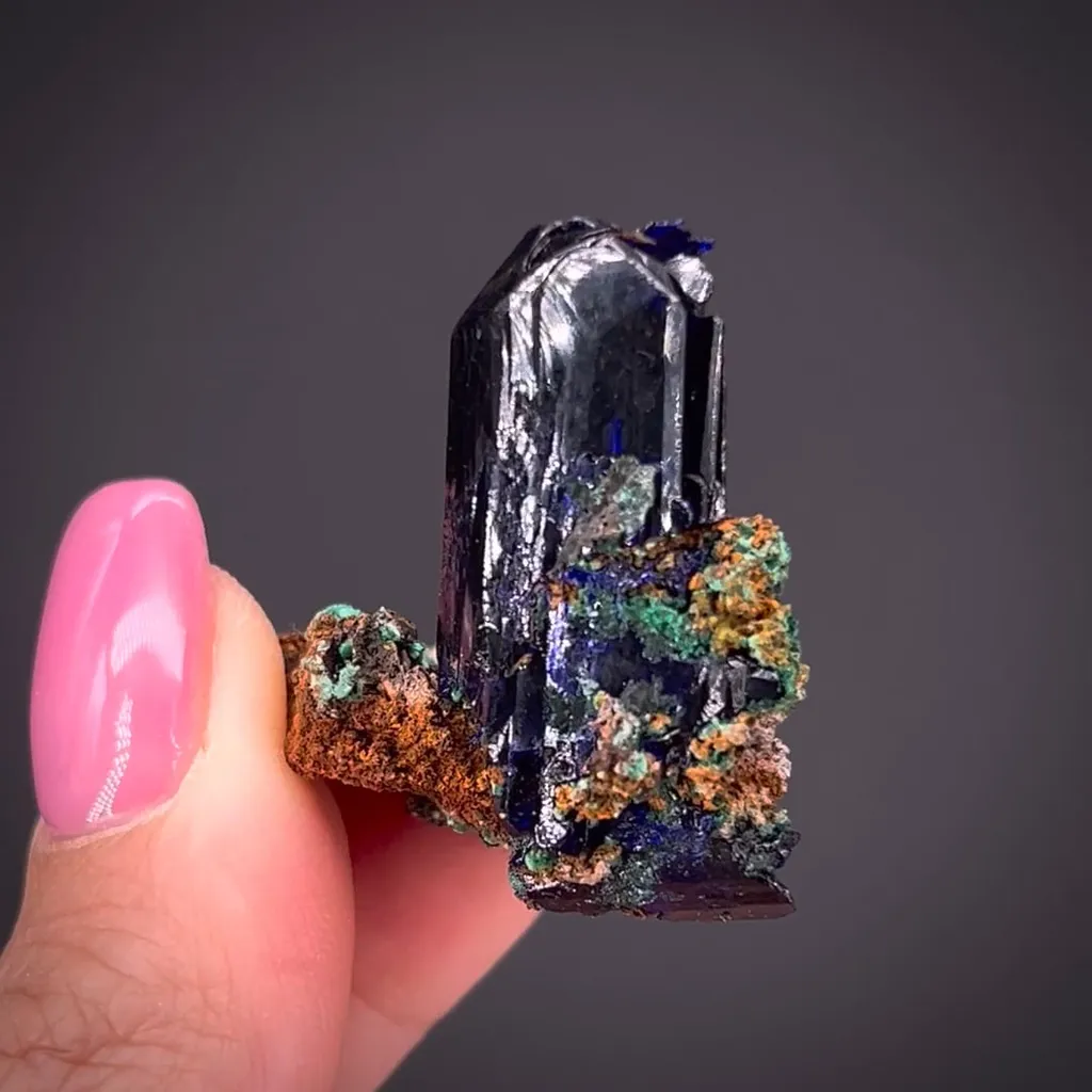 Azurite with Malachite image