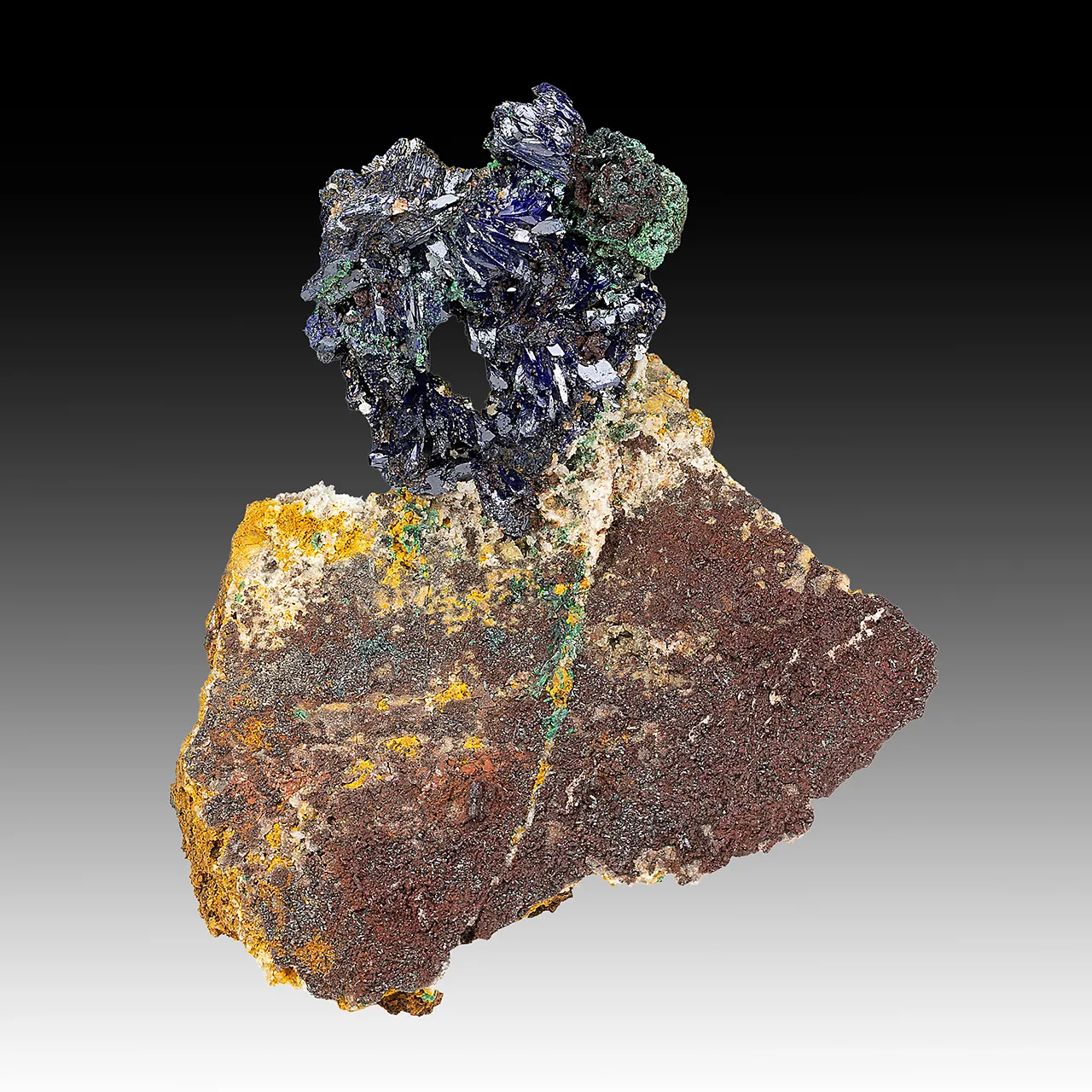 Azurite with Malachite - image 1