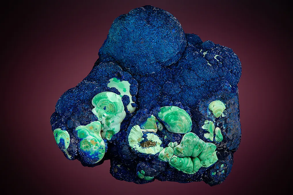 Azurite with Malachite image