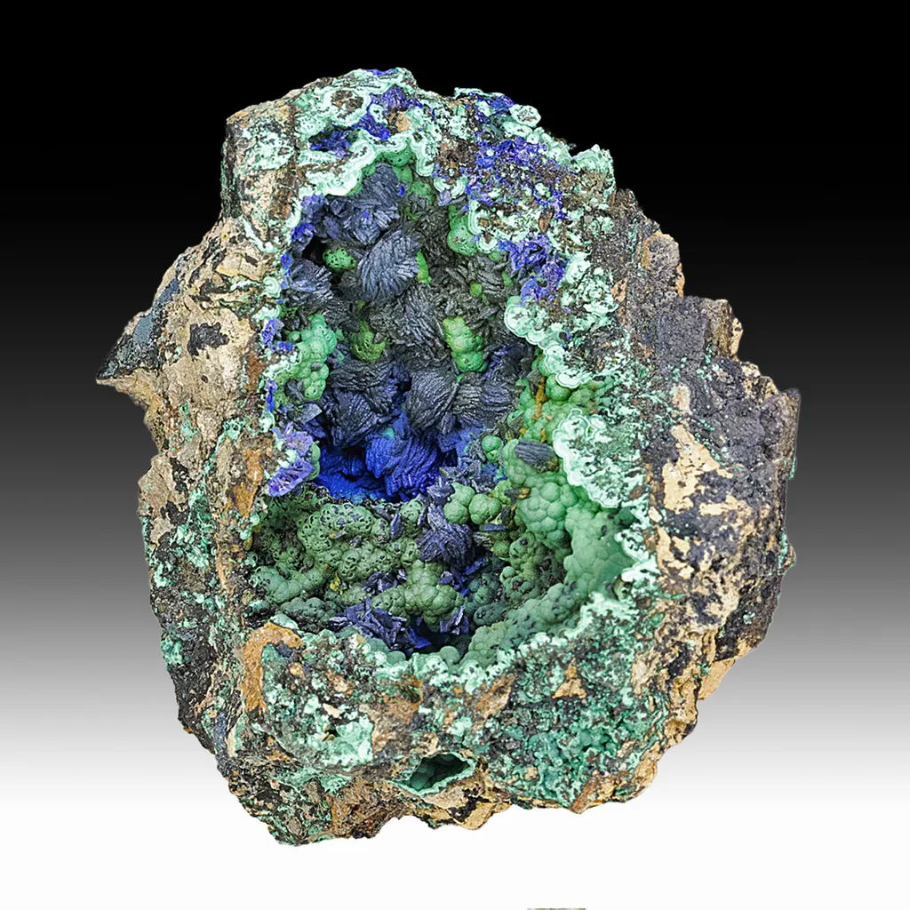 Azurite with Malachite image