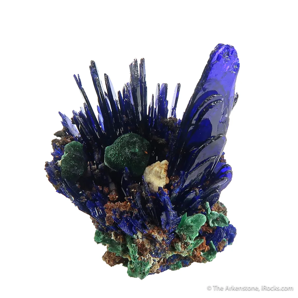 Azurite with Malachite image