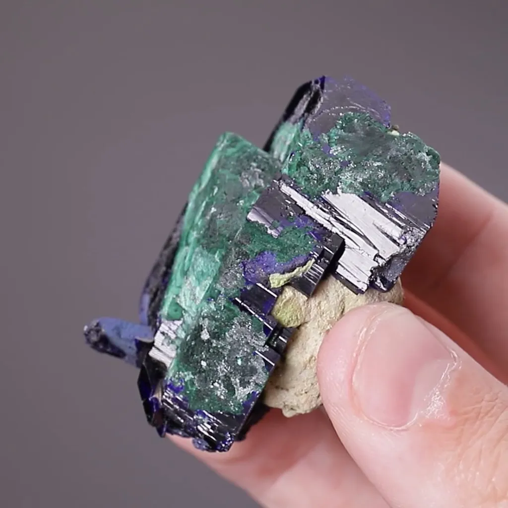 Azurite with Malachite - image 2