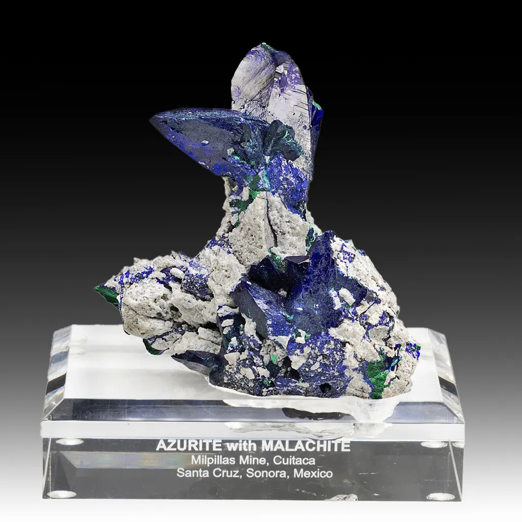 Azurite with Malachite image