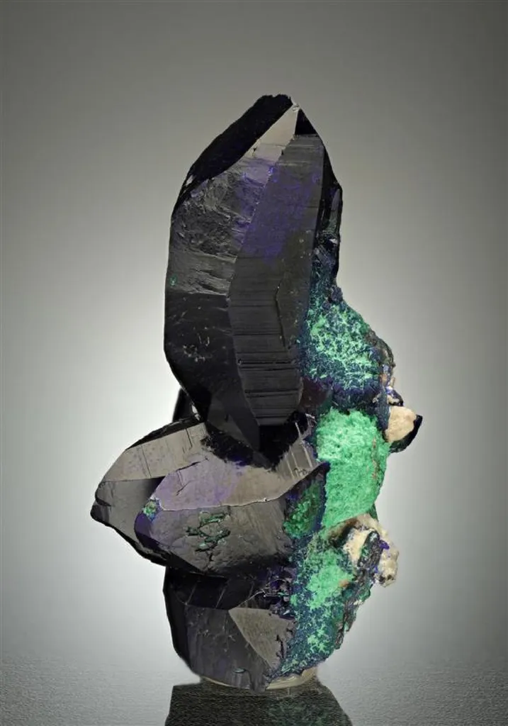 AZURITE with MALACHITE