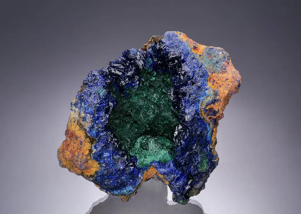 Azurite with Malachite image