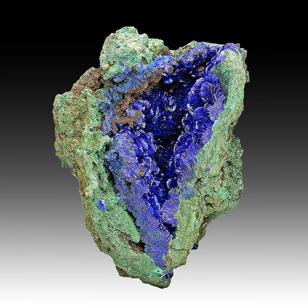 Azurite with Malachite image
