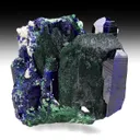 Azurite with Malachite after Azurite - image 1