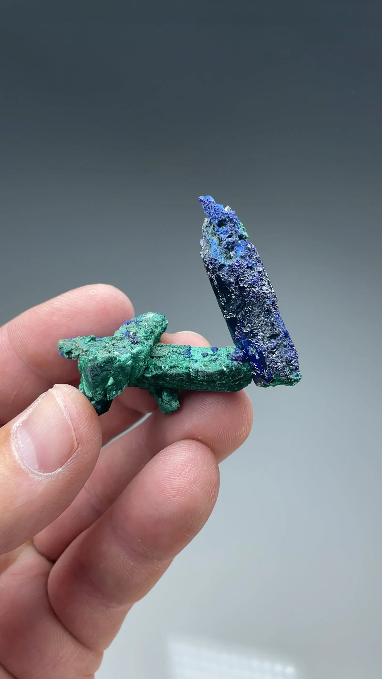 Azurite with Malachite after Azurite - image 2