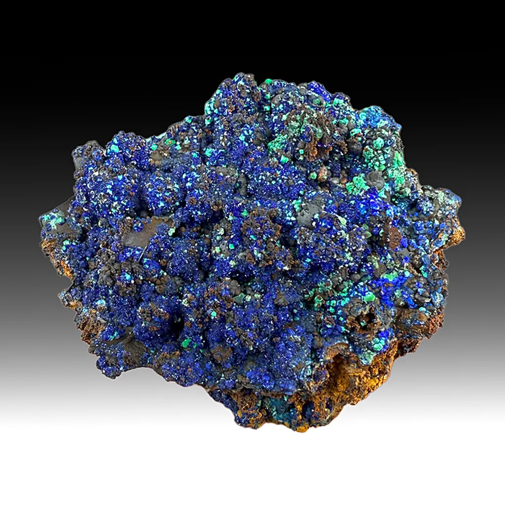 Azurite with Malachite after Cuprite image