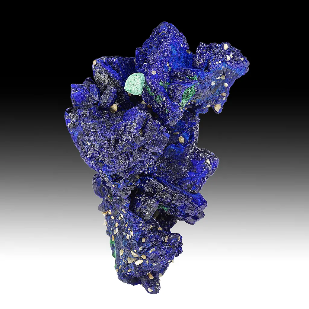 Azurite with Malachite after Cuprite image