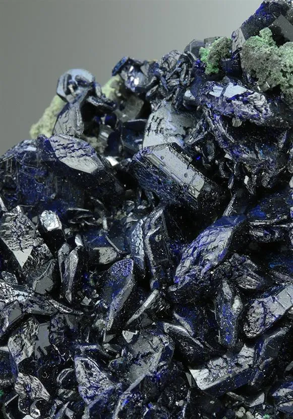 Azurite with Malachite and Arsentsumebite image