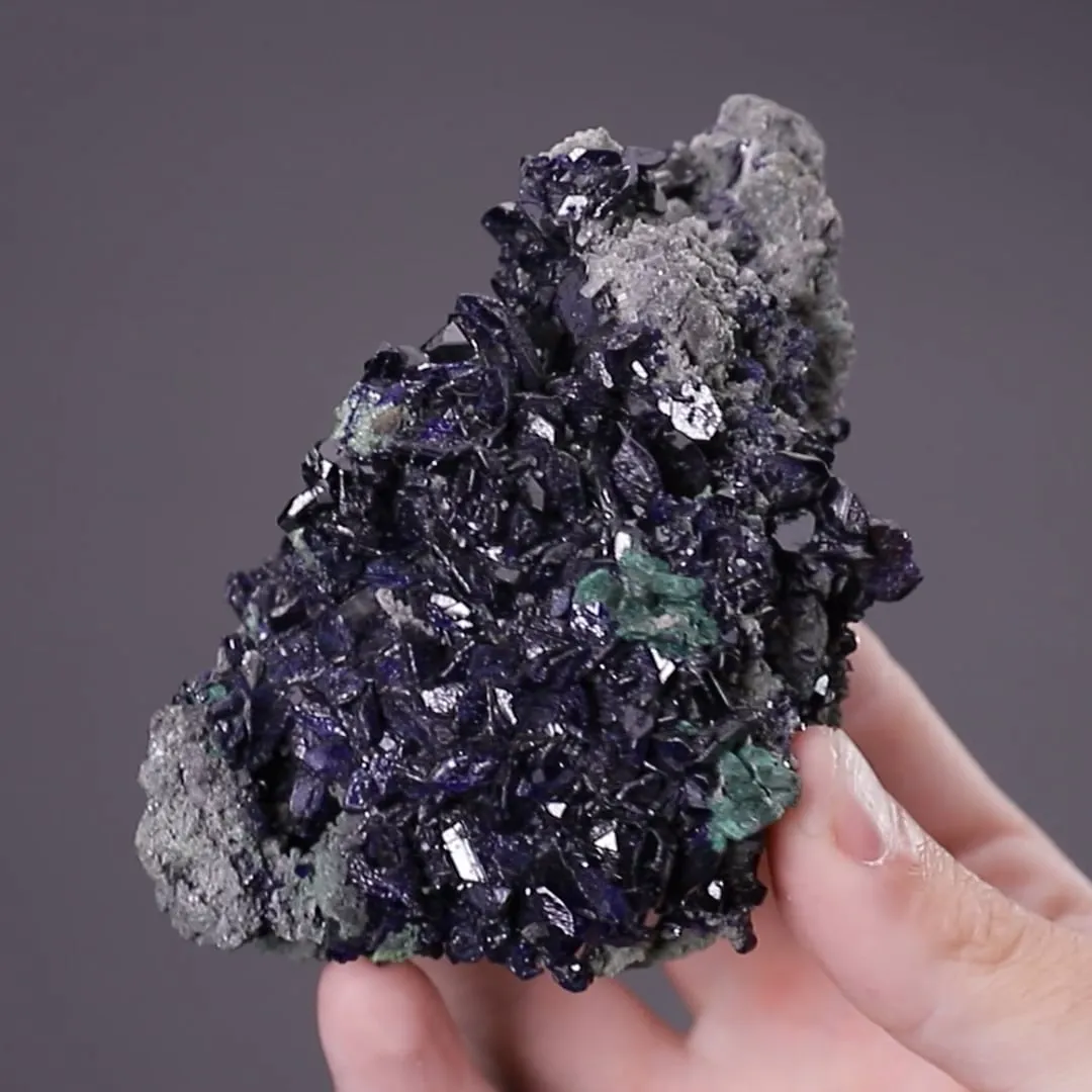 Azurite with Malachite and Arsentsumebite - image 2