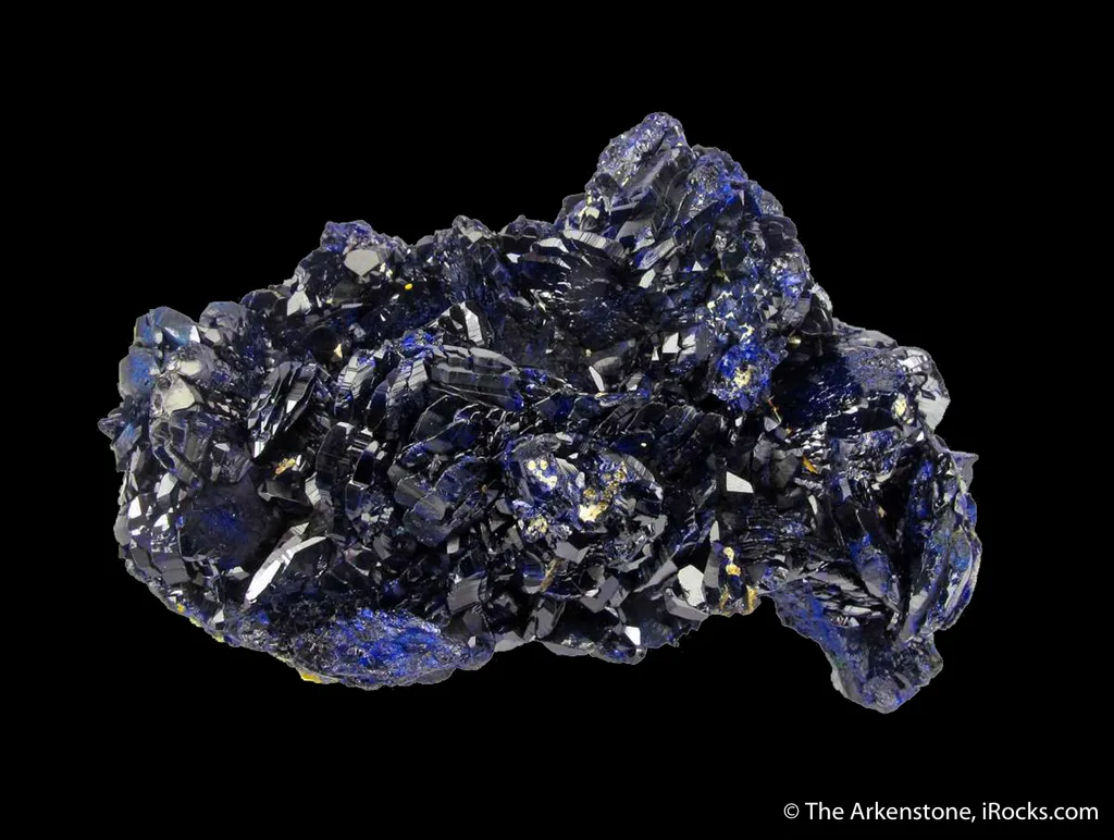 Azurite with Malachite and Baryte image