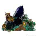 Azurite with Malachite and Calcite - image 2
