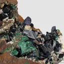 Azurite with Malachite and Calcite - image 2