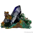 Azurite with Malachite and Calcite - image 3