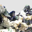 Azurite with Malachite and Calcite - image 1