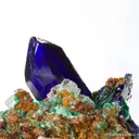 Azurite with Malachite and Calcite - image 4