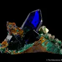 Azurite with Malachite and Calcite - image 1