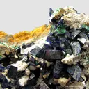 Azurite with Malachite and Calcite - image 5