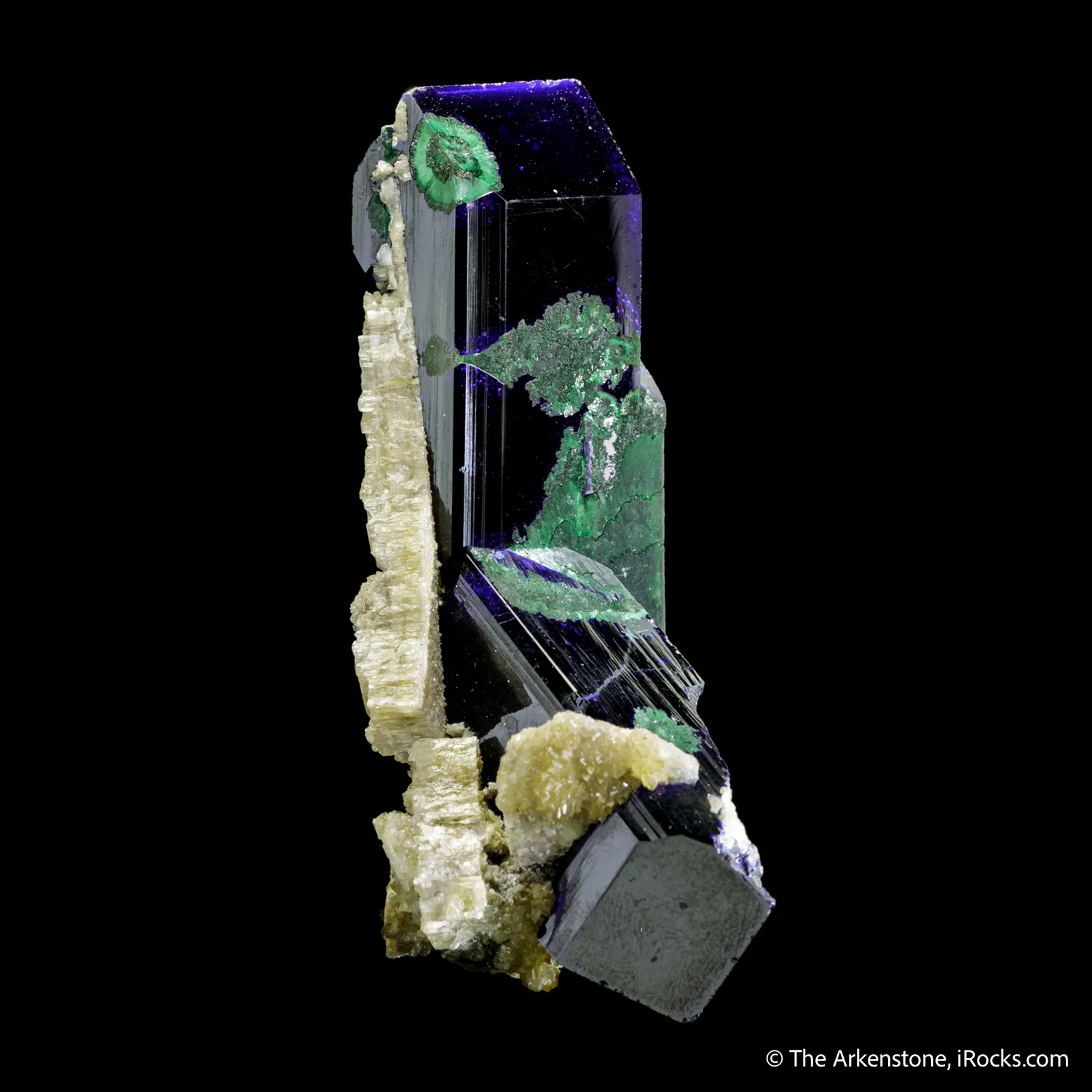 Azurite with Malachite and Cerussite - image 1