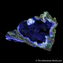 Azurite with Malachite and Chalcoalumite (circa 1900) - image 4