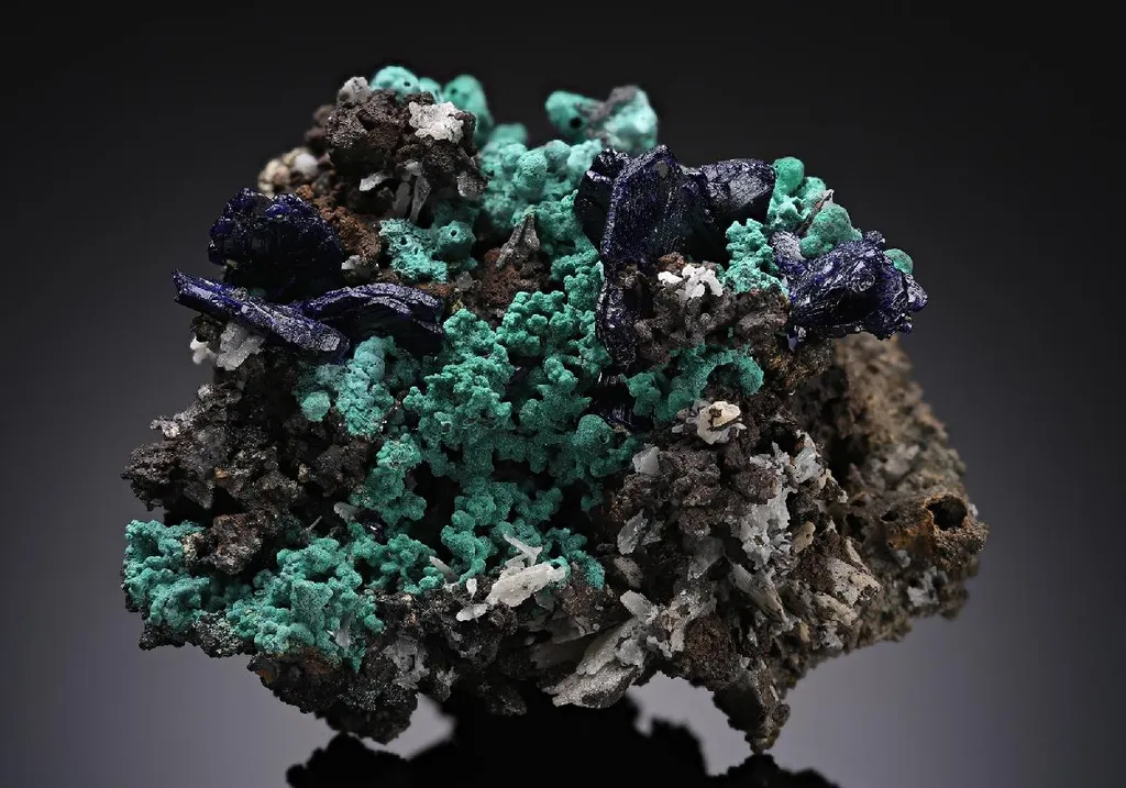 Azurite with Malachite image