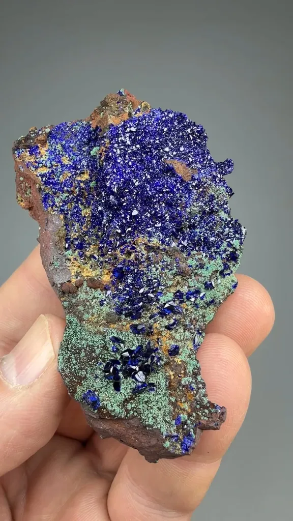 Azurite with Malachite image