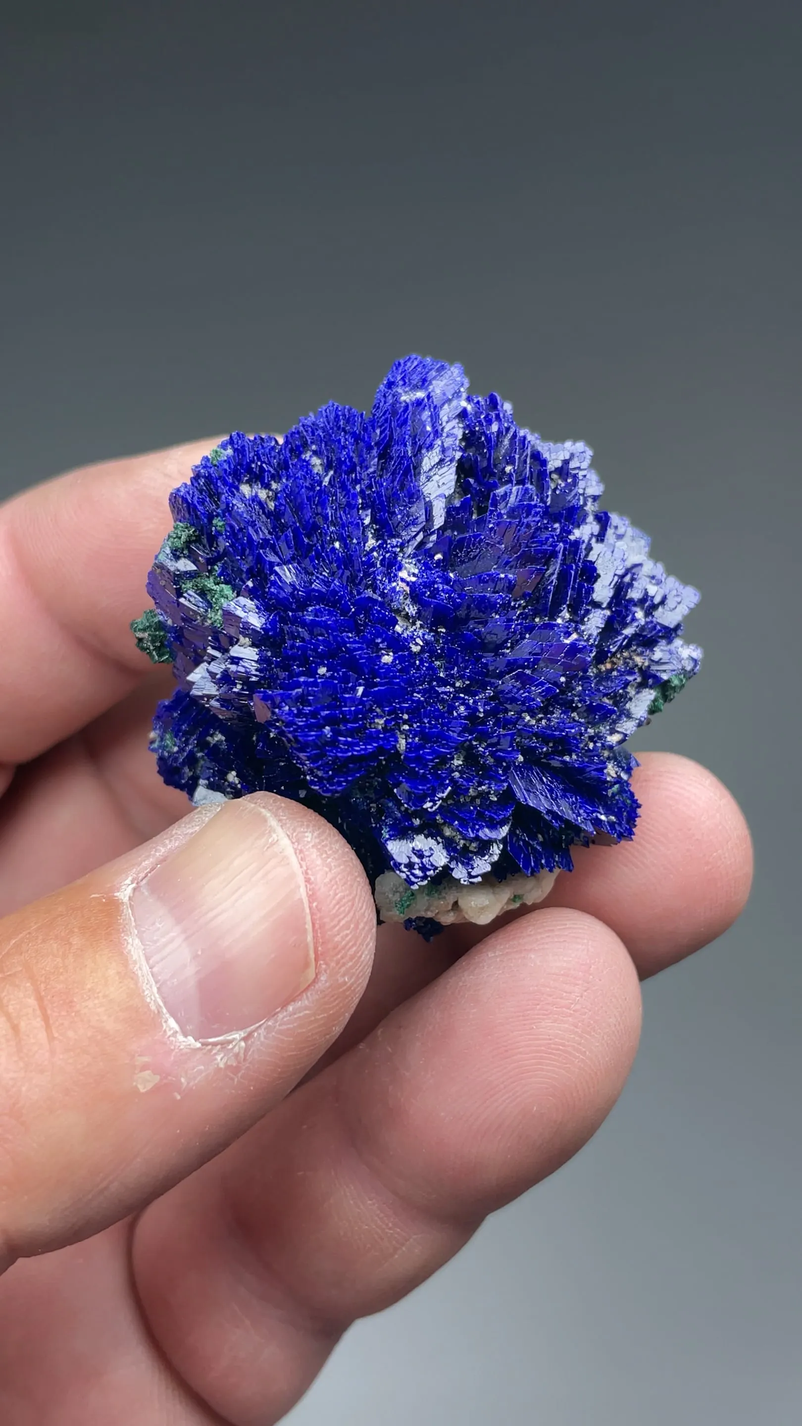 Azurite with Malachite, Barite - image 2