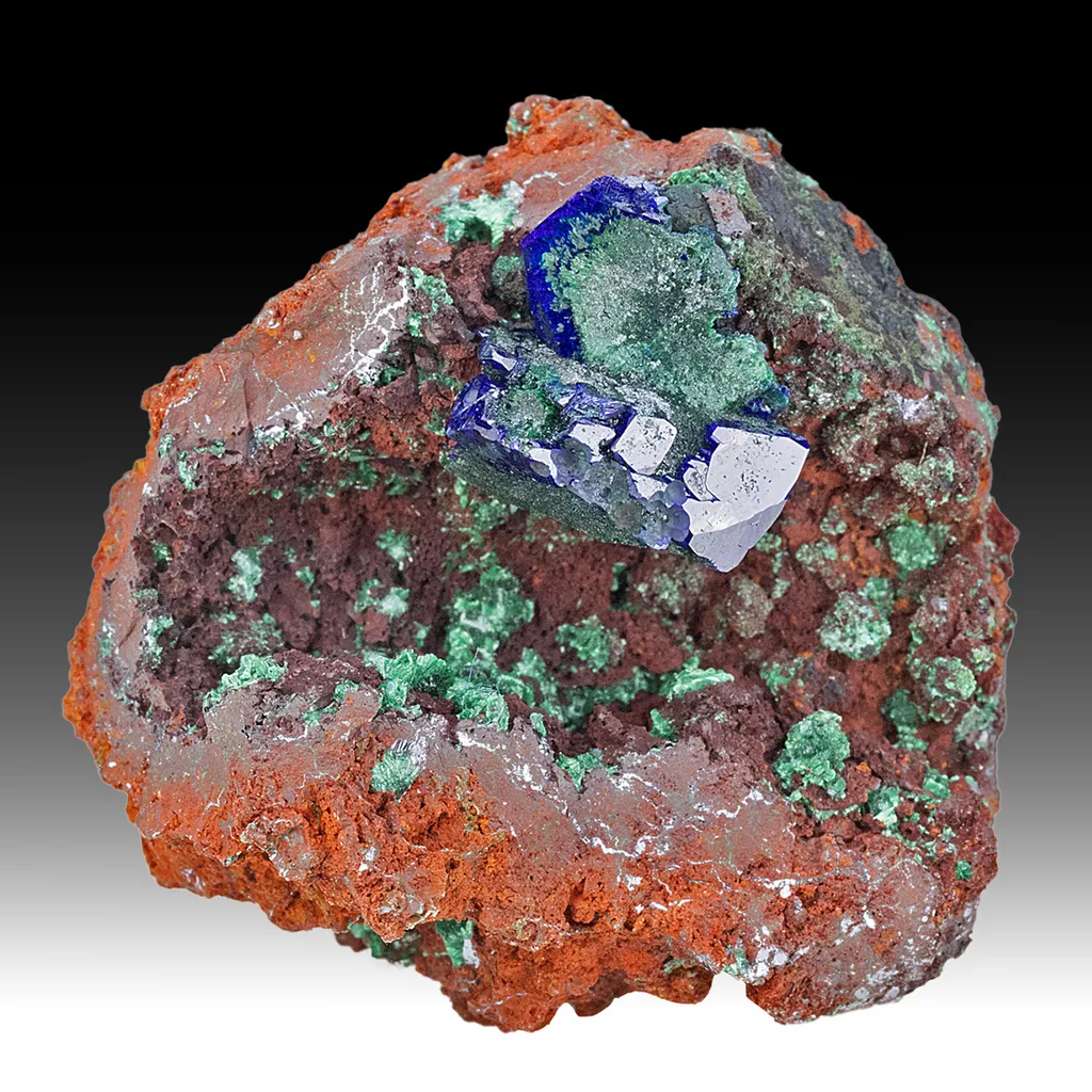 Azurite with Malachite image