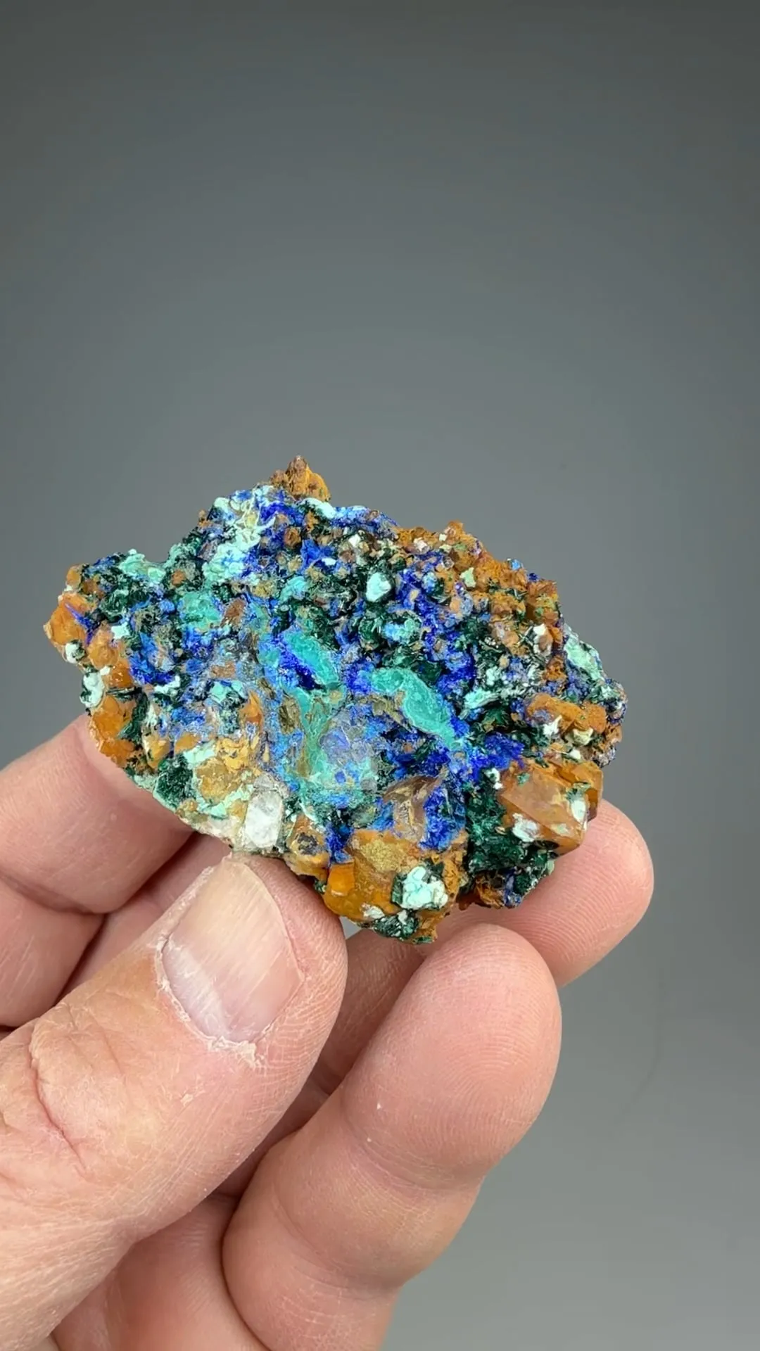 Azurite with Malachite, Brochantite - image 2
