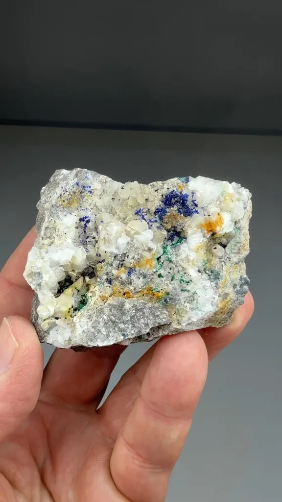 Azurite with Malachite, Calcite, Cuprite - image 2