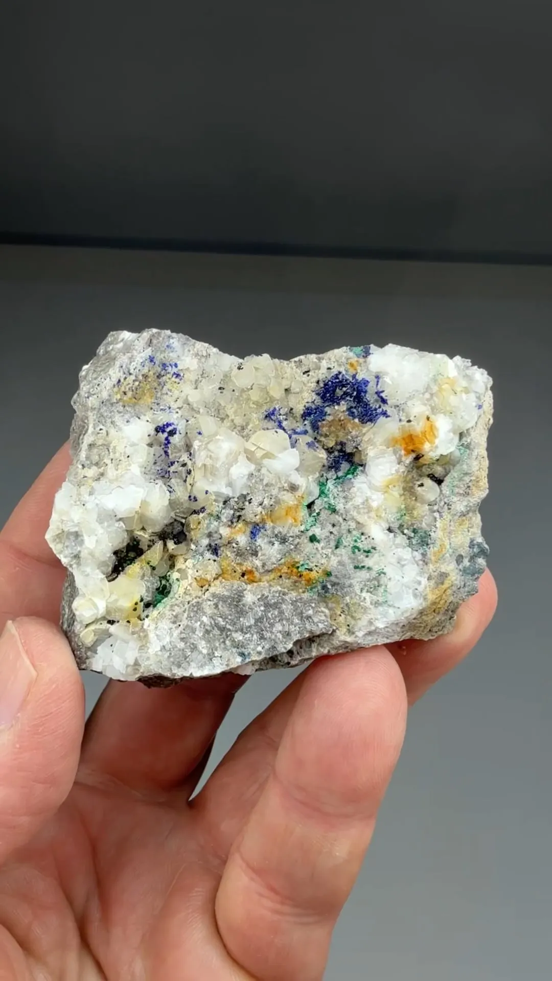 Azurite with Malachite, Calcite, Cuprite - image 2