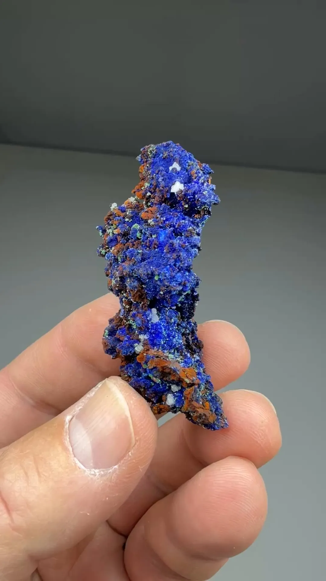 Azurite with Malachite, Calcite - image 2