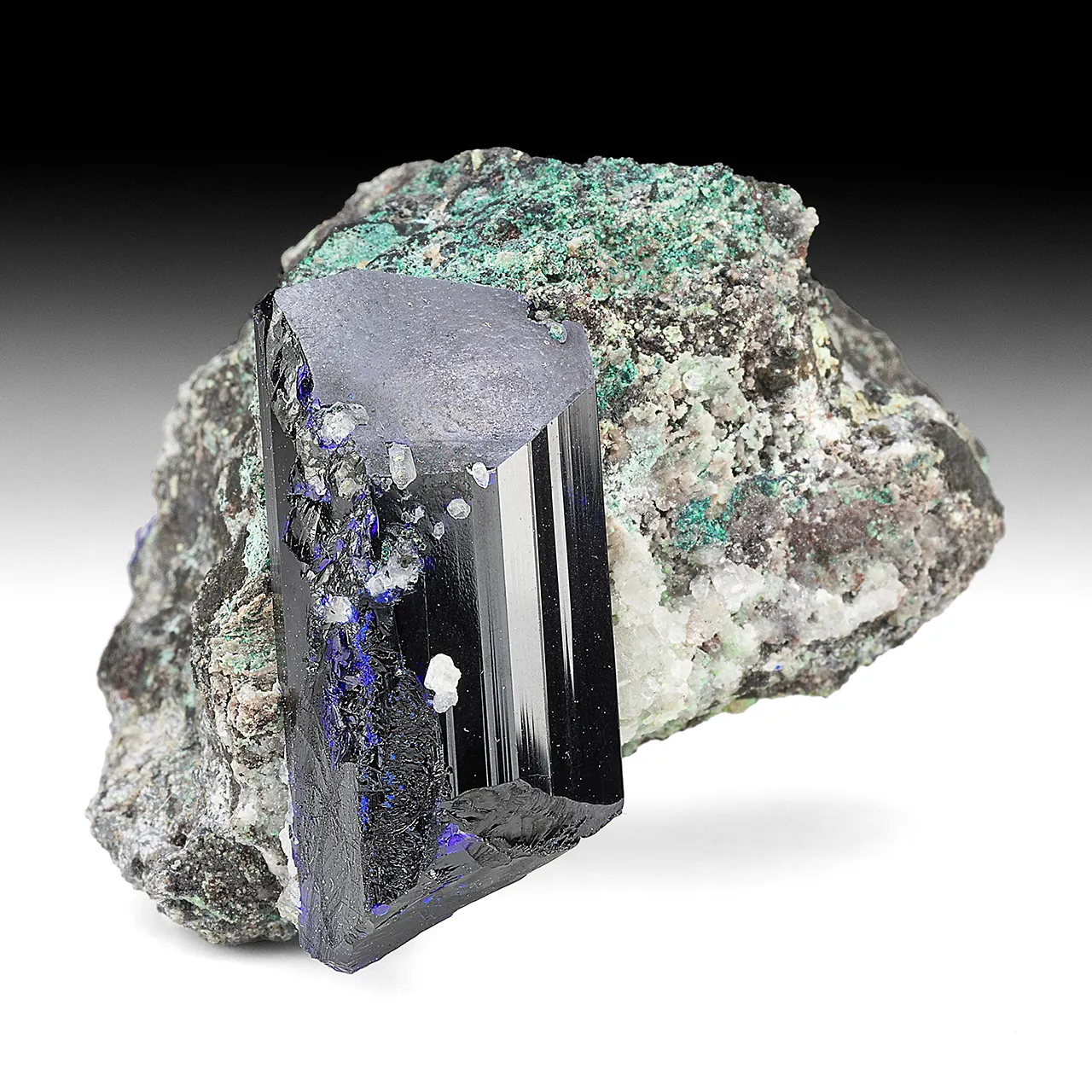 Azurite with Malachite, Cerussite, Quartz - image 1