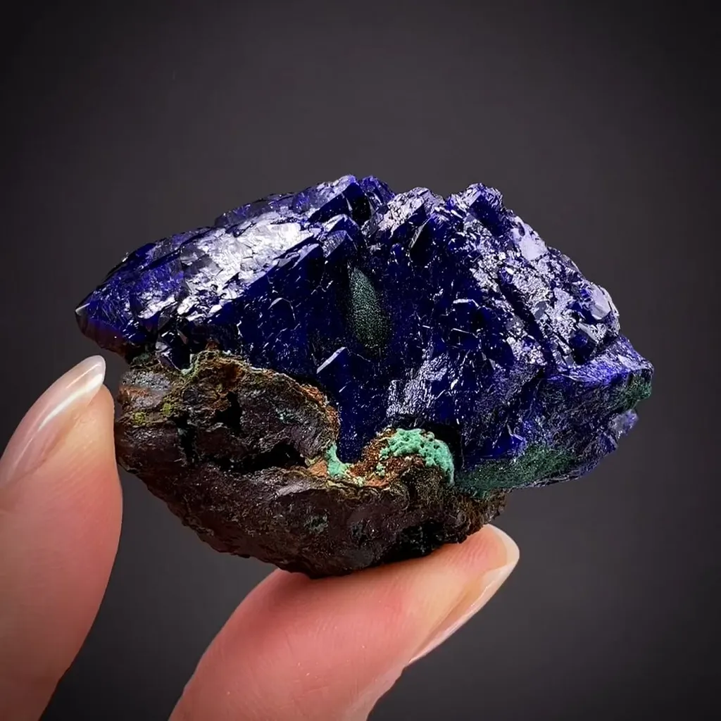 Azurite with Malachite image