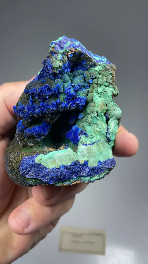 Azurite with Malachite, Goethite - image 2