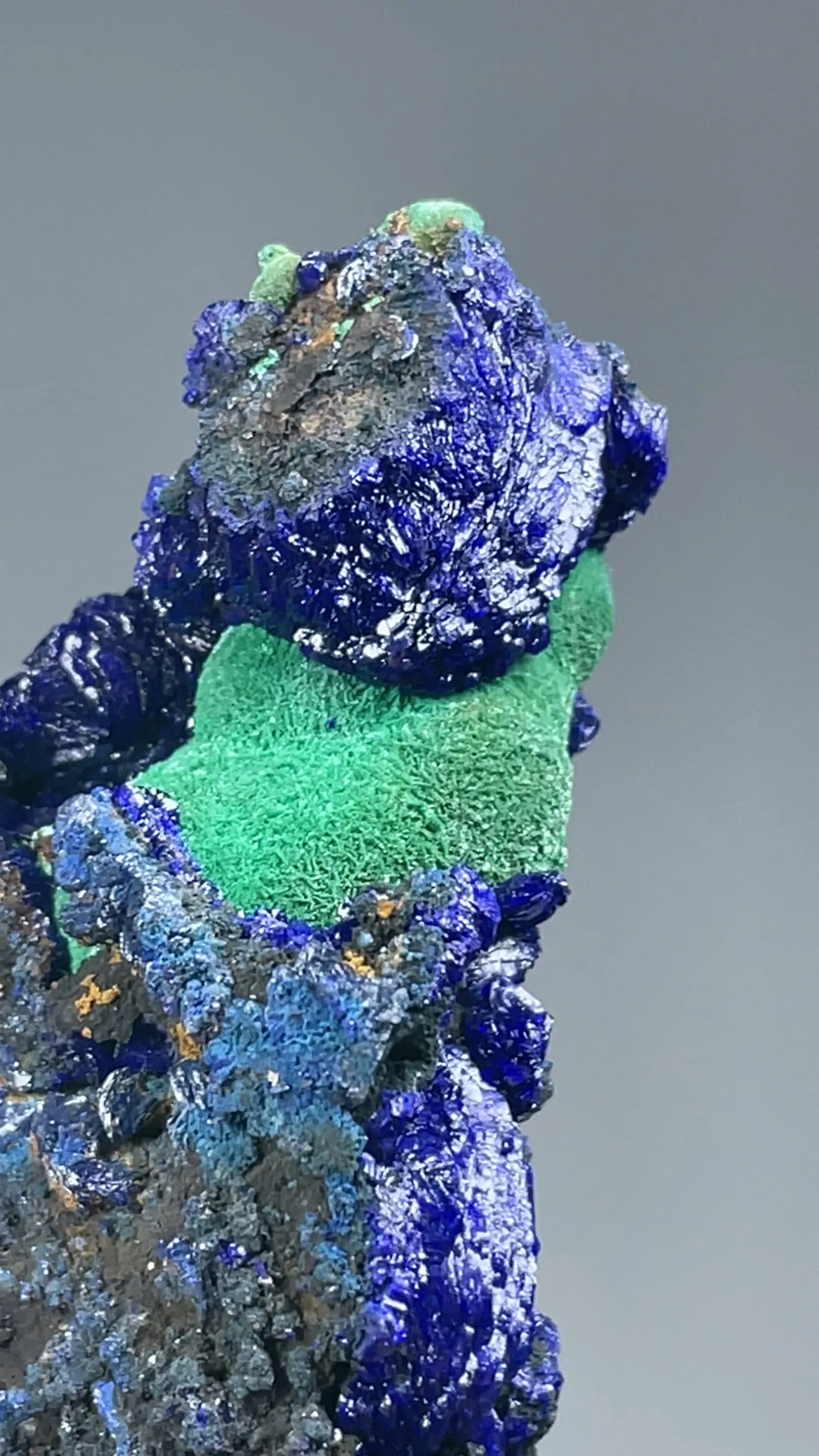 Azurite with Malachite, Goethite - image 2