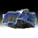 Azurite with Malachite, Goethite (repaired) - image 1