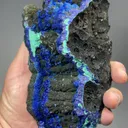 Azurite with Malachite, Goethite (repaired) - image 2