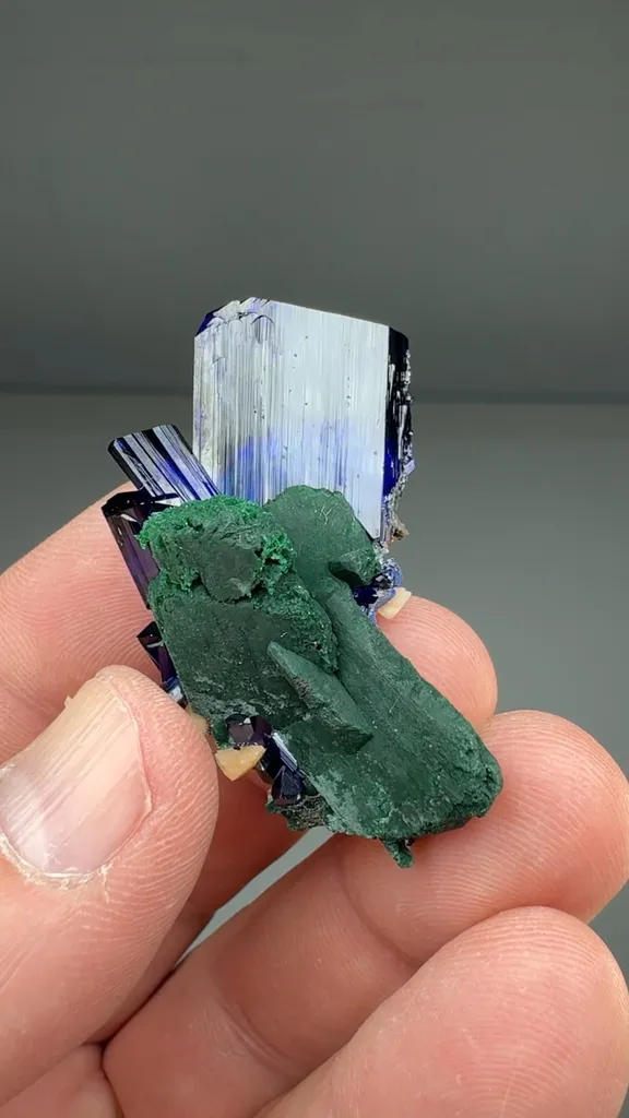 Azurite with Malachite (J-5) image