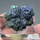 Azurite with Malachite on Cuprite - image 2