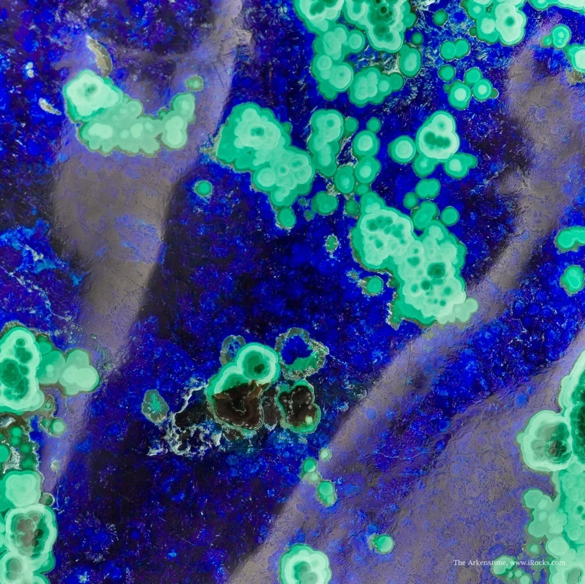 Azurite With Malachite (Polished) - image 4