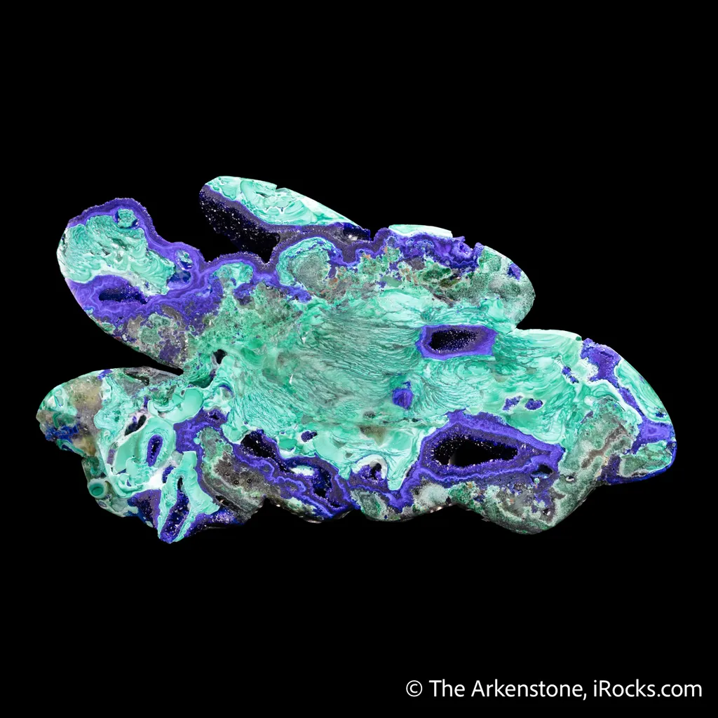 Azurite with Malachite (polished) - image 4