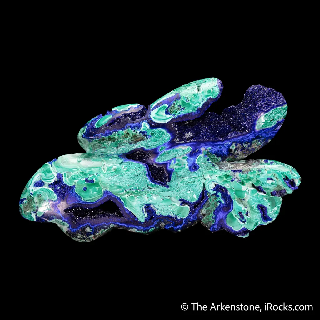 Azurite with Malachite (polished) - image 3