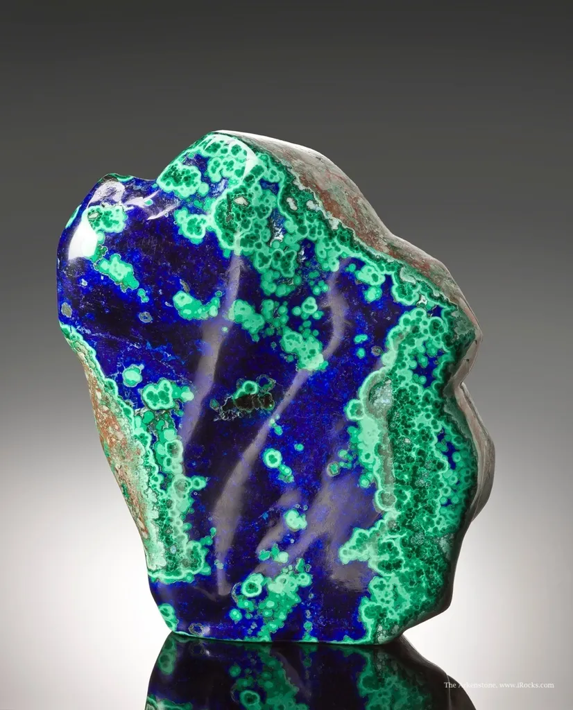 Azurite With Malachite (Polished) - image 3