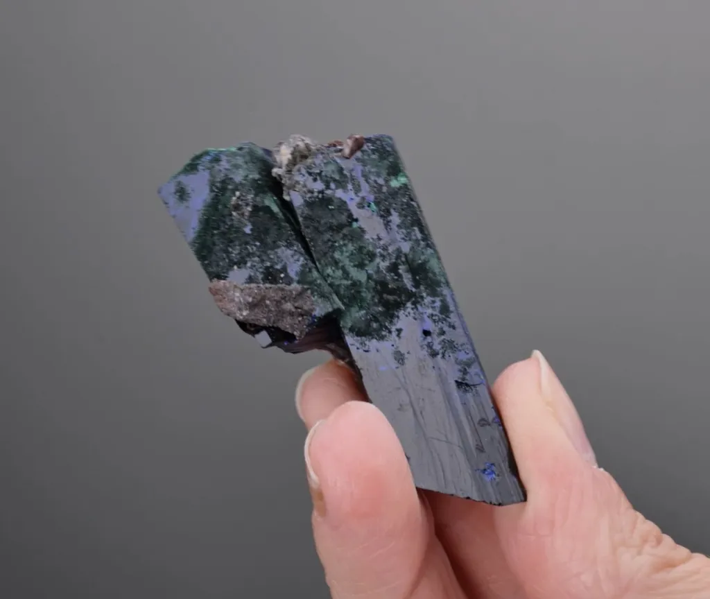Azurite with Malachite ps. after Azurite - image 2