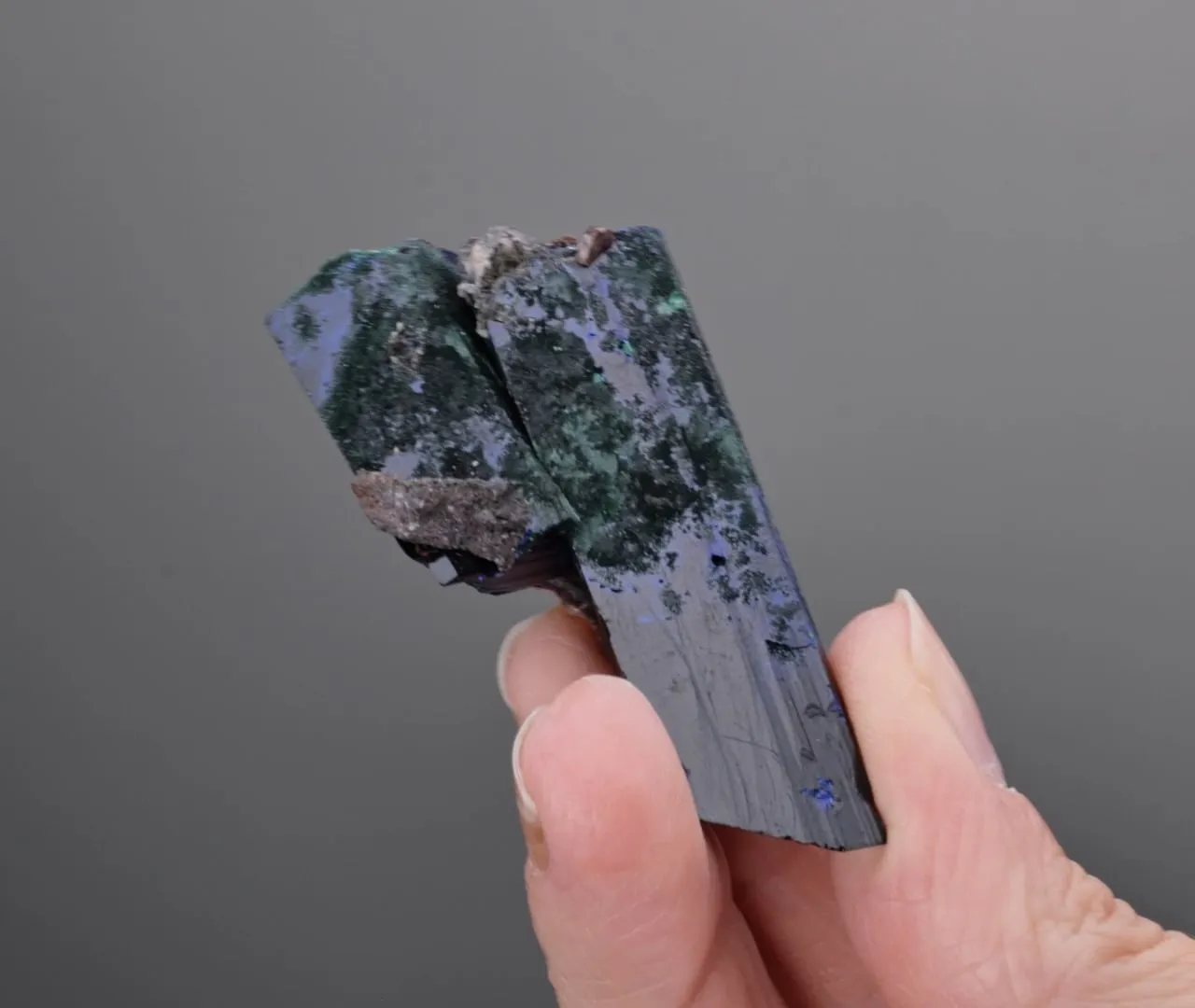 Azurite with Malachite ps. after Azurite - image 2