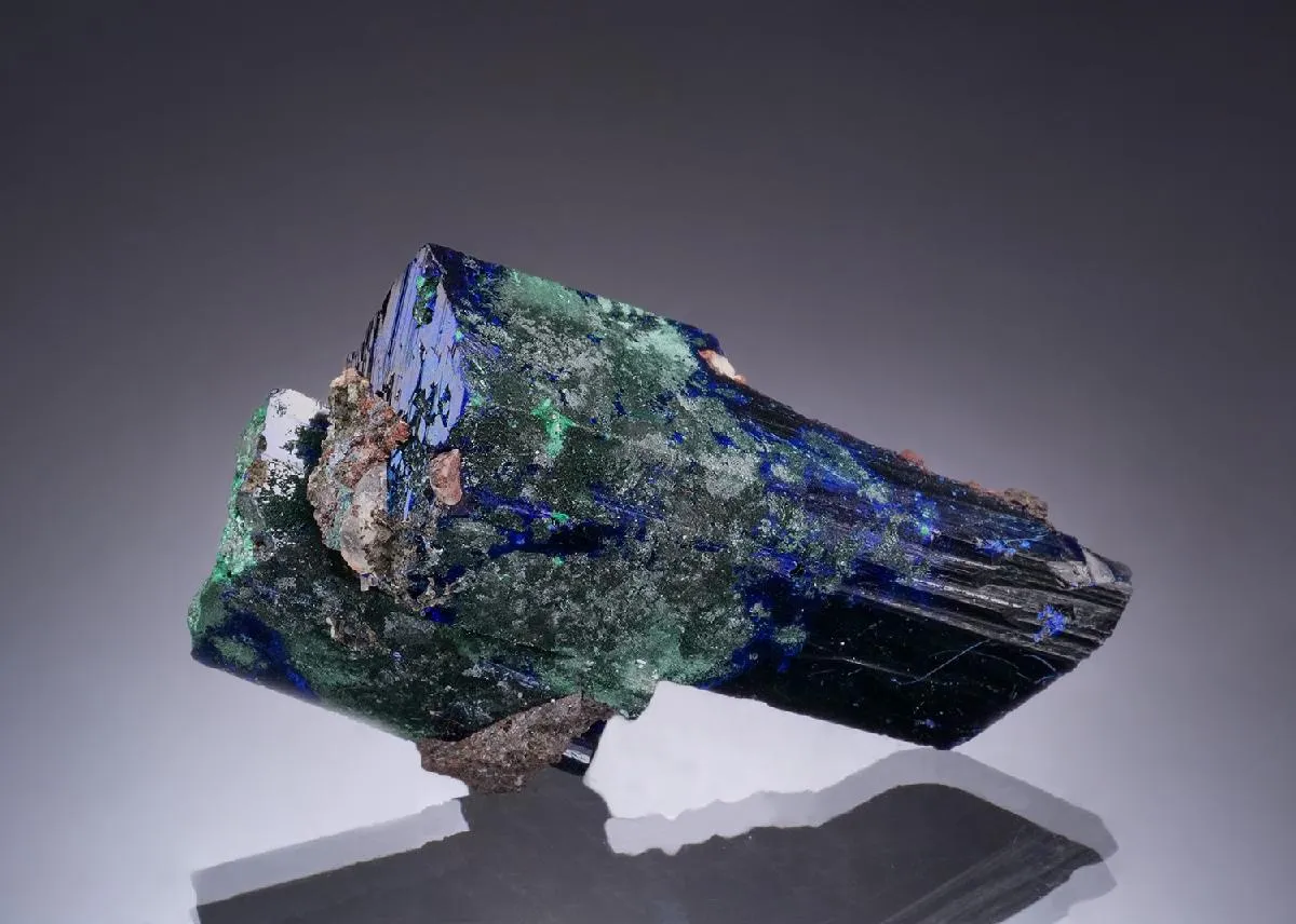 Azurite with Malachite ps. after Azurite - image 1