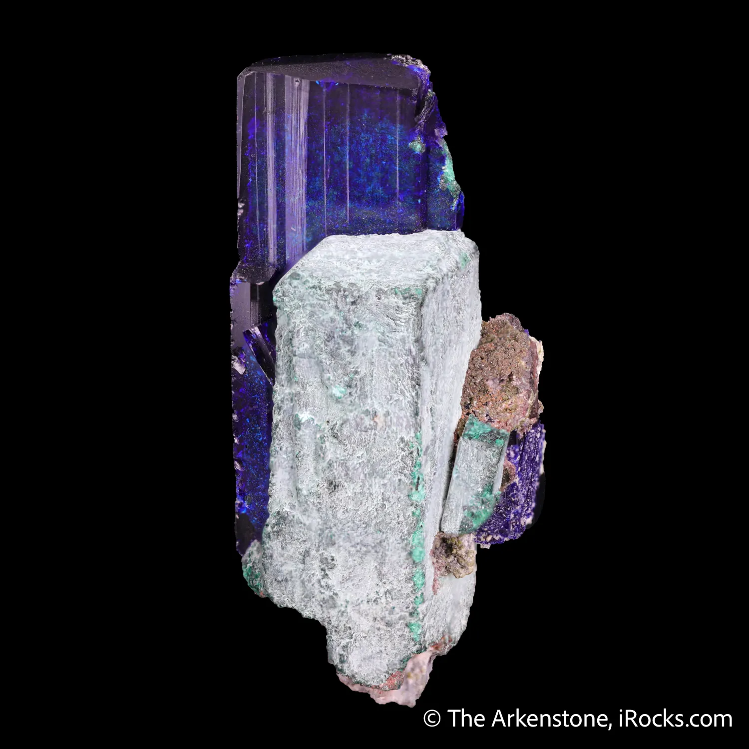 Azurite with Malachite ps. Azurite - image 1